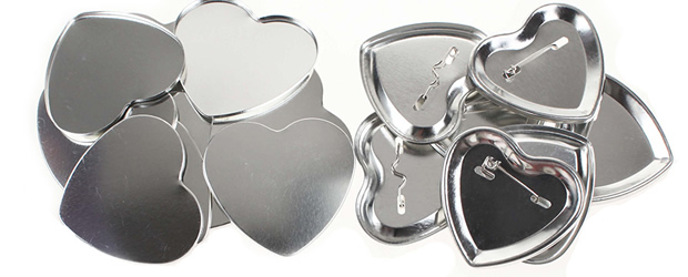 Insumos chapitas corazon