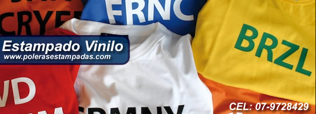 poleras estampadas con vinilo
