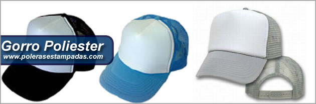 gorros estampados de poliester
